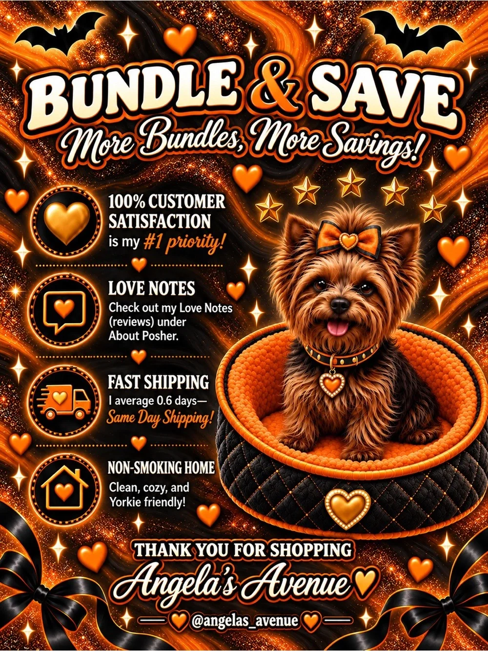 POLY MAILERS HALLOWEEN ORANGE PUMPKIN FACE (25 Pack) SIZE 10 × 13